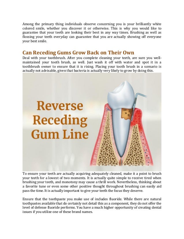 Do Receded Gums Grow Back