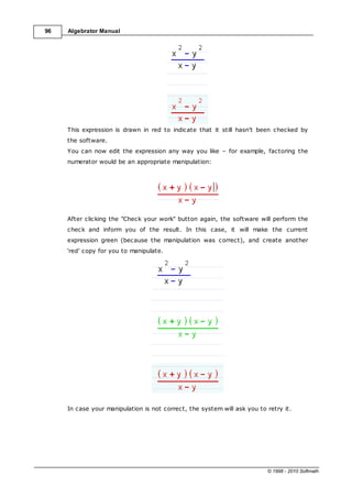 DoYourMath.com Algebrator Manual For Your Algebra Problem Solver