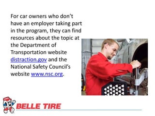 For car owners who don’t
have an employer taking part
in the program, they can find
resources about the topic at
the Depar...