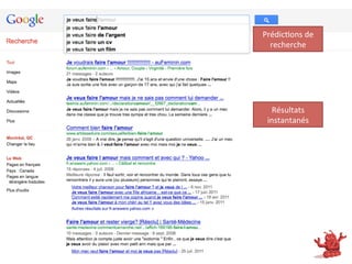 Prédic/ons	
  de	
  
  recherche	
  




   Résultats	
  
 instantanés	
  
 
