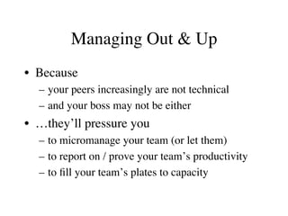 Do you want to be a manager (are you sure)