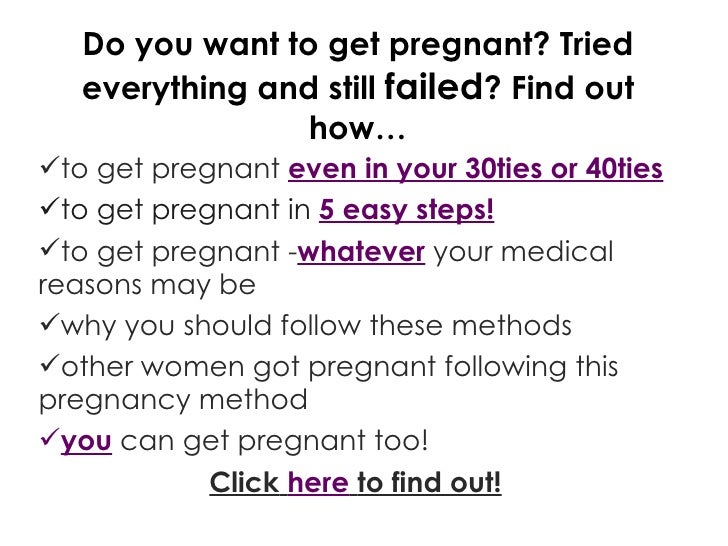 Do you want to get pregnant? Do you want to get pregnant?