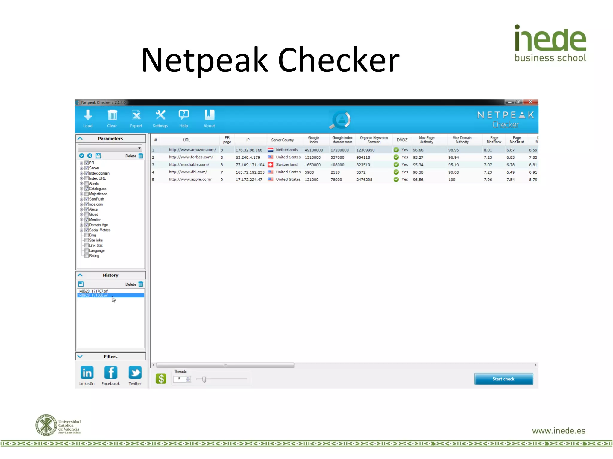 Netpeak	
  Checker	
  
 