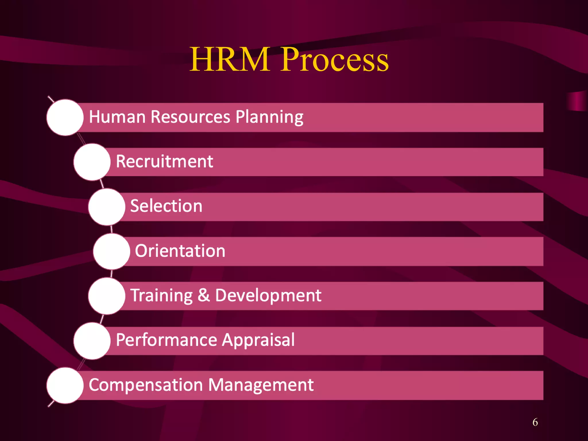 HRM Process
6
 