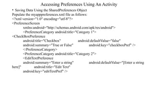 The mobile Application Development Data Persistence PPT | PPTX