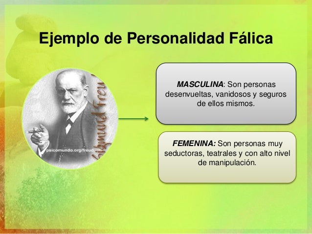 Sigmund Freud Personalidad fálica (Ejemplo)