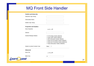 21 
MQ Front Side Handler 
 