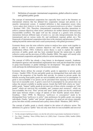 International cooperation and development: a conceptual overview | PDF