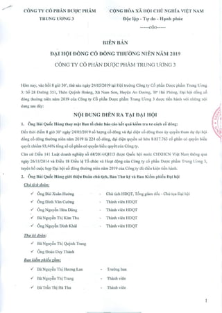 DP3 Annual General Meeting Minutes 2018 Hai Phong