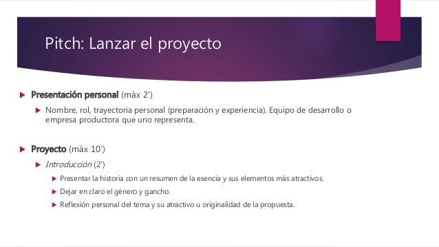 Desarrollo De Proyecto Audiovisual Resumen Textos Pablo Del Teso