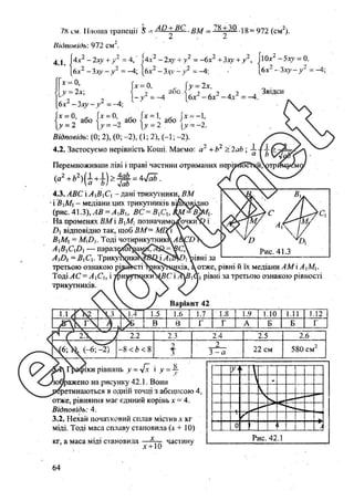 Розв’язання до завдань ДПА з математики, 9 клас, Гімназія, Харків