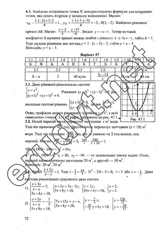 Розв’язання до завдань ДПА з математики, 9 клас, Гімназія, Харків
