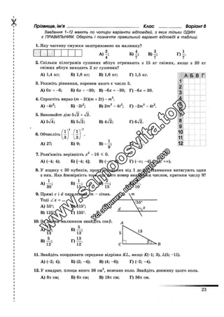 Збірник ДПА 2020 Математика, Генеза, Істер