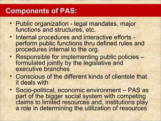 Philippine Administrative System (PAS) | PPT