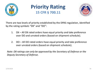 DPAS Training Slides Final_November 2021.pptx | Defense Industry ...