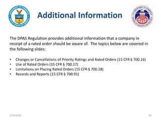 Dpas Classifications DPAS Training Slides Final_November 2021.pptx | Defense Industry ...