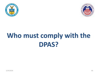 Dpas Classifications DPAS Training Slides Final_November 2021.pptx | Defense Industry ...