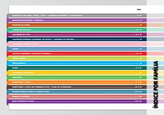PAG.
Soquete de Uso Geral (Farol / Pisca / Lanternas Traseiras / Globo Óptico)..........................................................................................................4 A 8
Soquetes Estampados / Rabichos............................................................................................................................................................................................ 9
Soquetes de Painel................................................................................................................................................................................................................... 10
Lanternas de Placa.........................................................................................................................................................................................................10 A 13
Lanternas de Teto...........................................................................................................................................................................................................13 A 15
Lanternas Diversas (Lanterna Luz Piloto / Lanterna de Cortesia)............................................................................................................................. 15
Lanternas Laterais de Pisca..........................................................................................................................................................................................15 A 16
Lentes......................................................................................................................................................................................................................................... 16
Circuitos Impressos Lanternas Traseiras..................................................................................................................................................................16 A 18
Porta Fusíveis........................................................................................................................................................................................................................... 18
Abraçadeiras............................................................................................................................................................................................................................ 19
Cames..................................................................................................................................................................................................................................19 A 20
Cachimbos Garrafinha............................................................................................................................................................................................................ 20
Acessórios.................................................................................................................................................................................................................................. 21
Conectores / Luvas...........................................................................................................................................................................................................21 A 22
Conectores e Luvas com Terminais (Kits) / Plugs de Alternados...........................................................................................................................22 a 23
Interruptores de Porta e Freio de Mão......................................................................................................................................................................23 a 24
Garras de Bateria.................................................................................................................................................................................................................... 25
Bicos Ejetores de Água...................................................................................................................................................................................................25 A 26
índiceporfamília
 