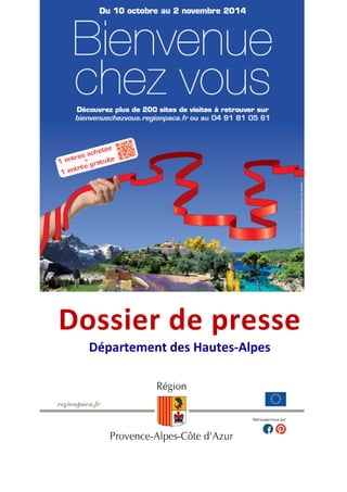 Dossier de presse 
Département des Hautes-Alpes 
 