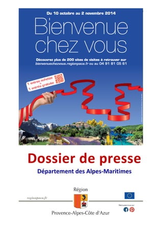 1 
Dossier de presse 
Département des Alpes-Maritimes 
 