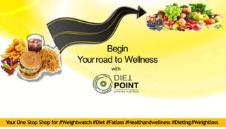 Begin
Yourroad to Wellness
with
YourOne Stop Shop for #Weightwatch #Diet #Fatloss #Healthandwellness #Dieting#Weightloss
 