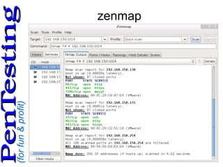 (forfun&profit)
PenTestingPenTesting zenmap
 