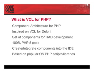 DPC2007 CodeGear, Delphi For PHP (Pawel Glowacki)