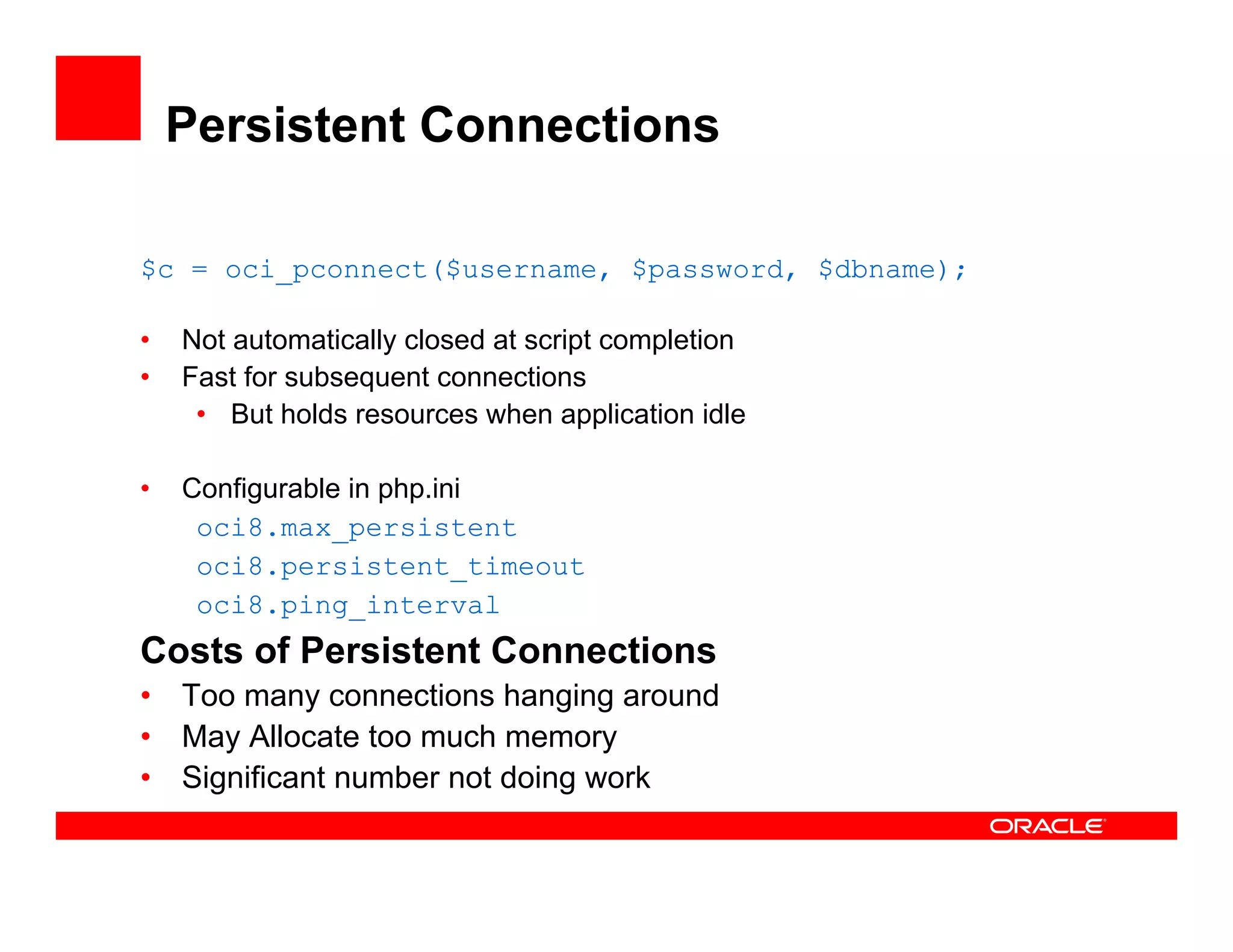 DPC2007 PHP And Oracle (Kuassi Mensah)