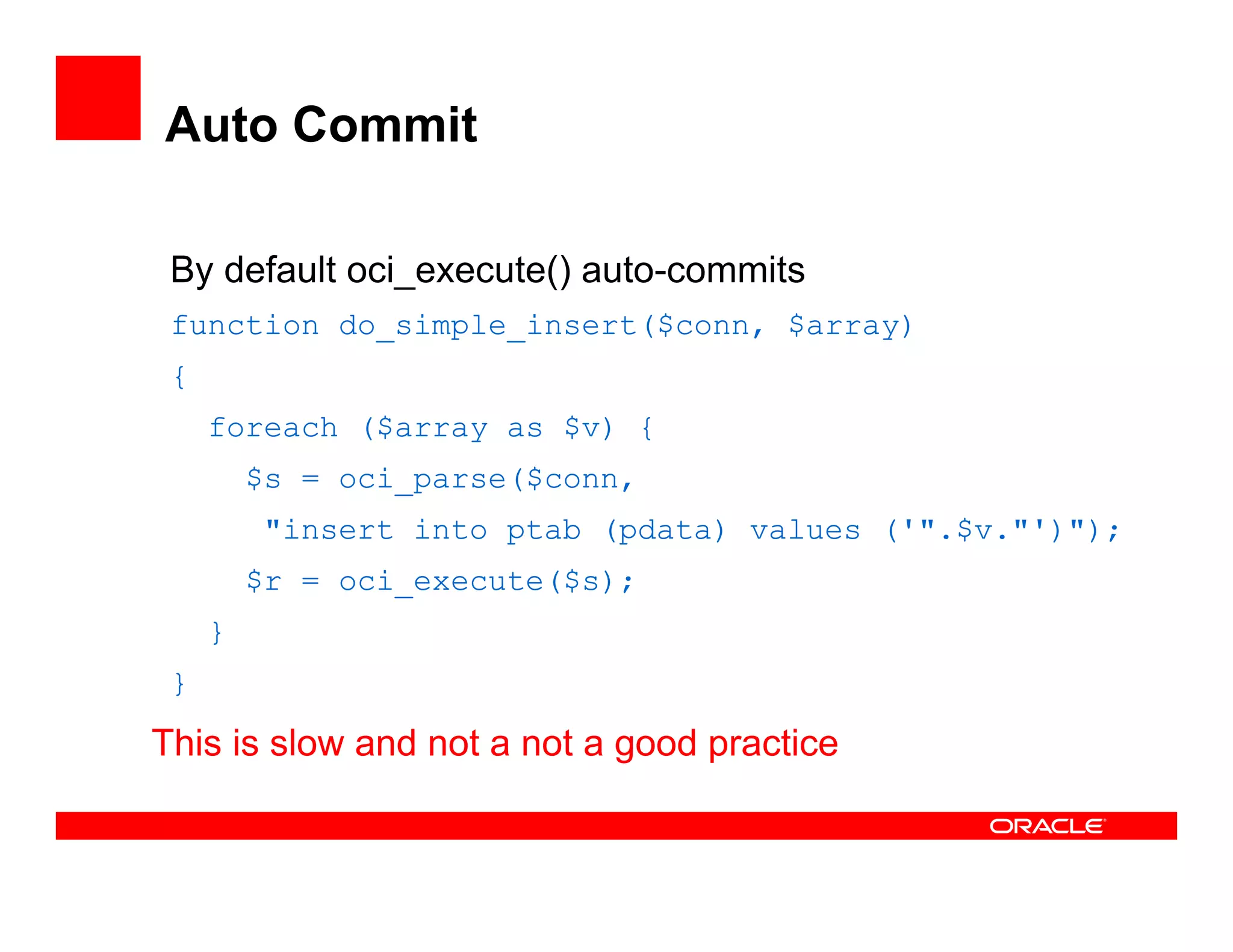 DPC2007 PHP And Oracle (Kuassi Mensah)