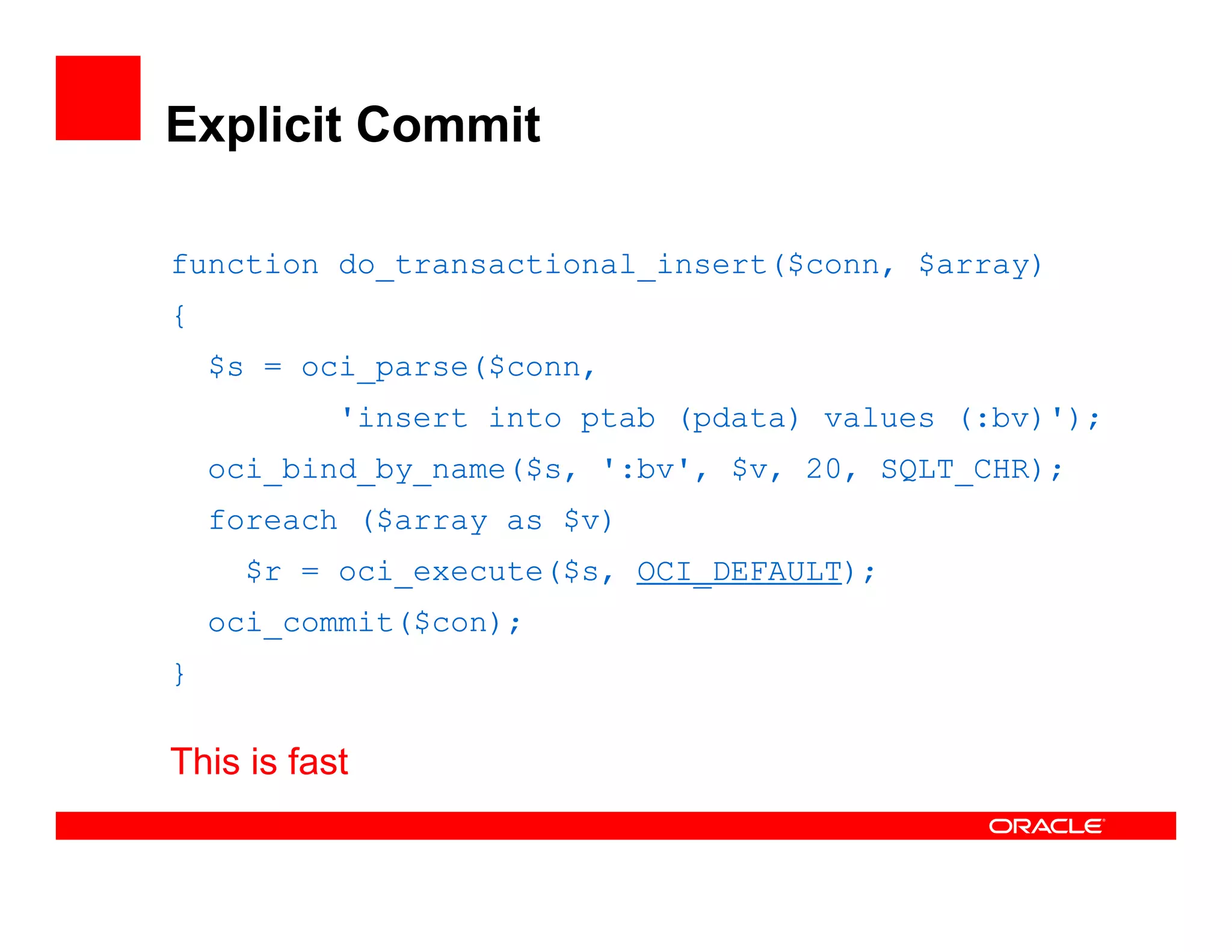 DPC2007 PHP And Oracle (Kuassi Mensah)
