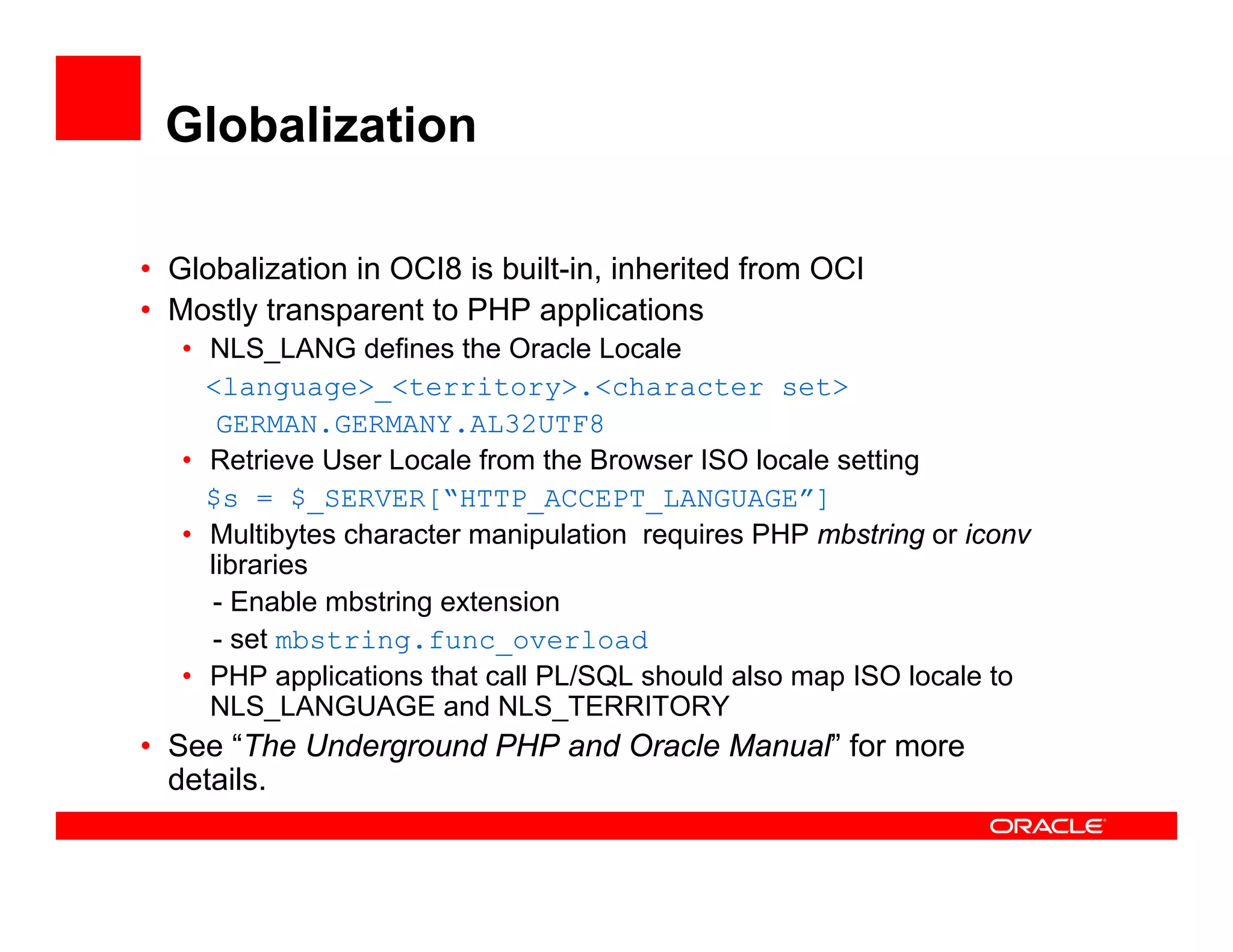 DPC2007 PHP And Oracle (Kuassi Mensah)