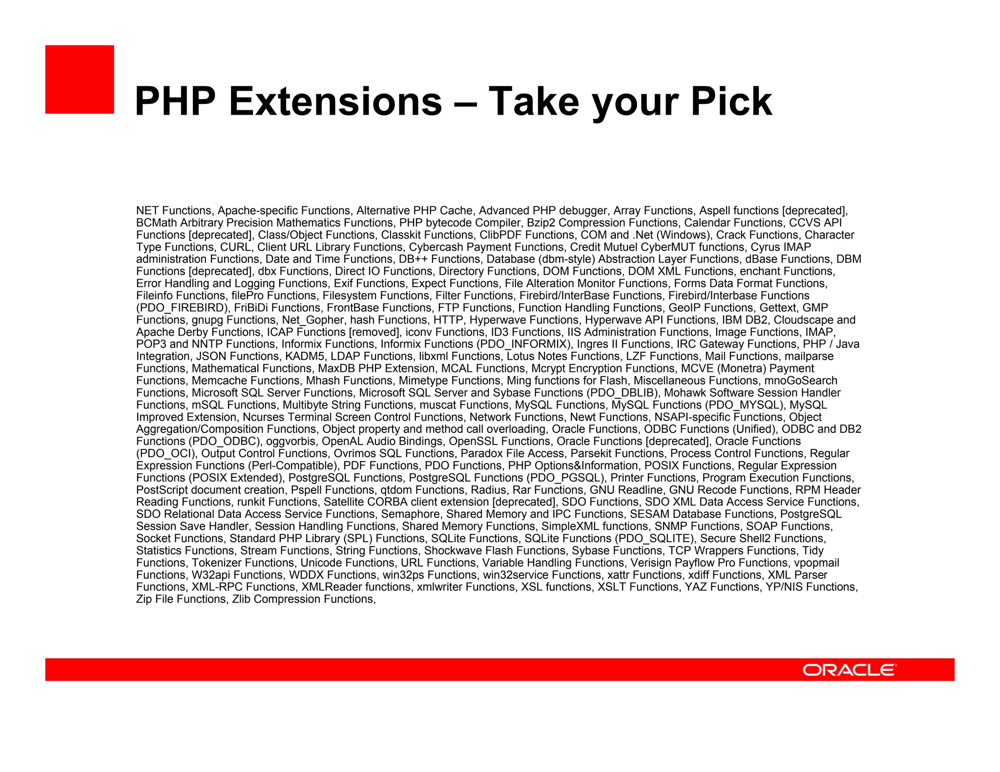 DPC2007 PHP And Oracle (Kuassi Mensah)