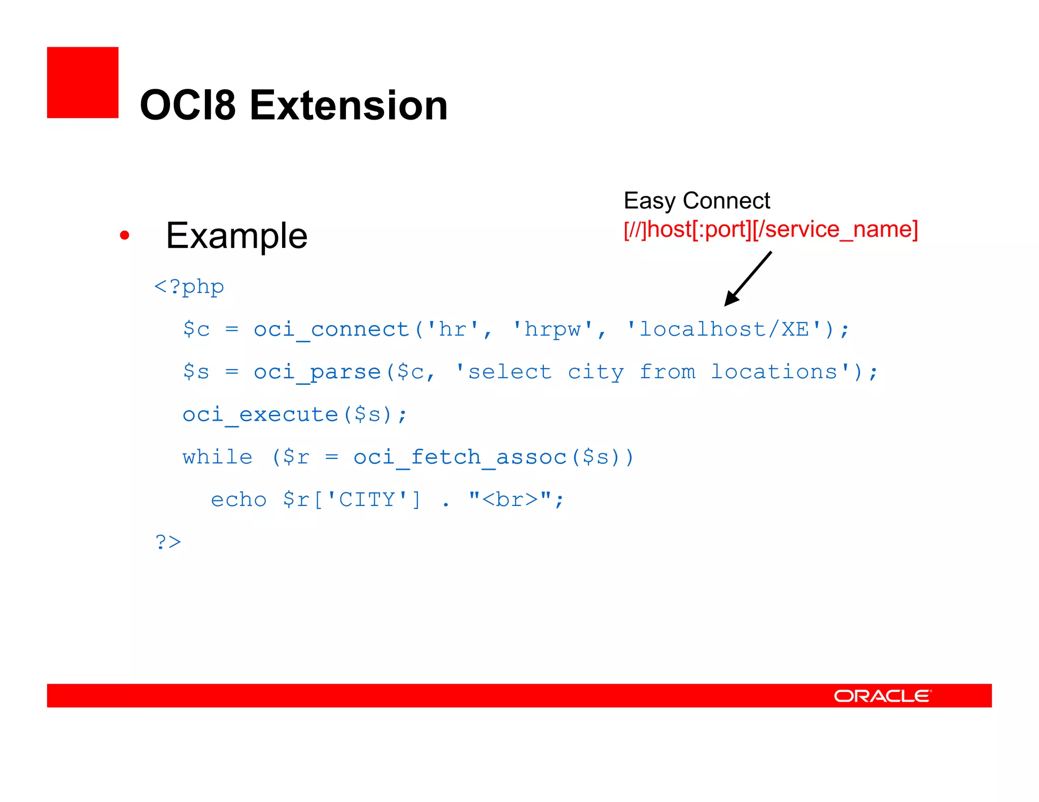 DPC2007 PHP And Oracle (Kuassi Mensah)