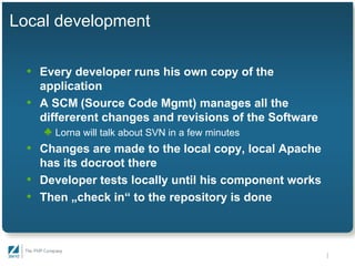 An Infrastructure for Team Development - Gaylord Aulke