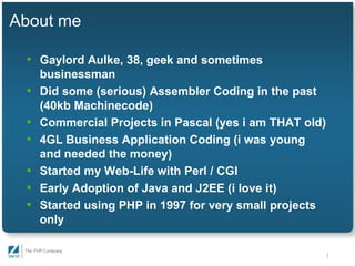 An Infrastructure for Team Development - Gaylord Aulke