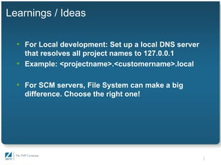 An Infrastructure for Team Development - Gaylord Aulke