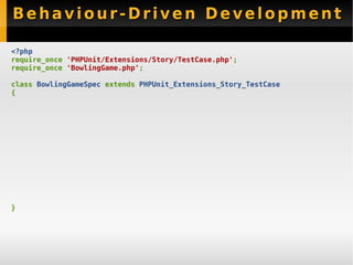 New Features PHPUnit 3.3 - Sebastian Bergmann
