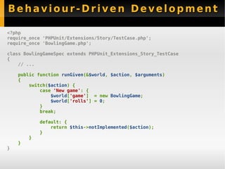 New Features PHPUnit 3.3 - Sebastian Bergmann