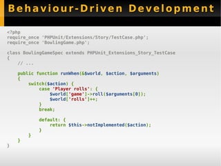 New Features PHPUnit 3.3 - Sebastian Bergmann
