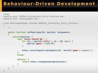 New Features PHPUnit 3.3 - Sebastian Bergmann