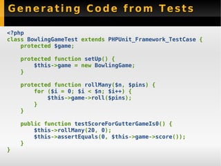 New Features PHPUnit 3.3 - Sebastian Bergmann