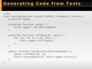 New Features PHPUnit 3.3 - Sebastian Bergmann