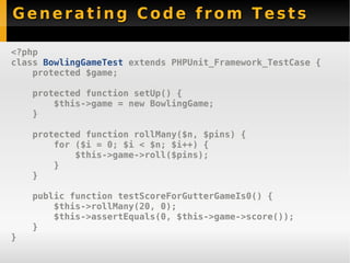 New Features PHPUnit 3.3 - Sebastian Bergmann