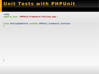 New Features PHPUnit 3.3 - Sebastian Bergmann
