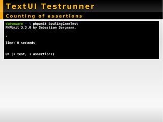 New Features PHPUnit 3.3 - Sebastian Bergmann