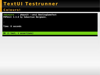 New Features PHPUnit 3.3 - Sebastian Bergmann