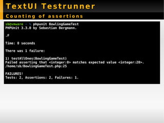 New Features PHPUnit 3.3 - Sebastian Bergmann