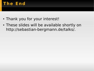 New Features PHPUnit 3.3 - Sebastian Bergmann