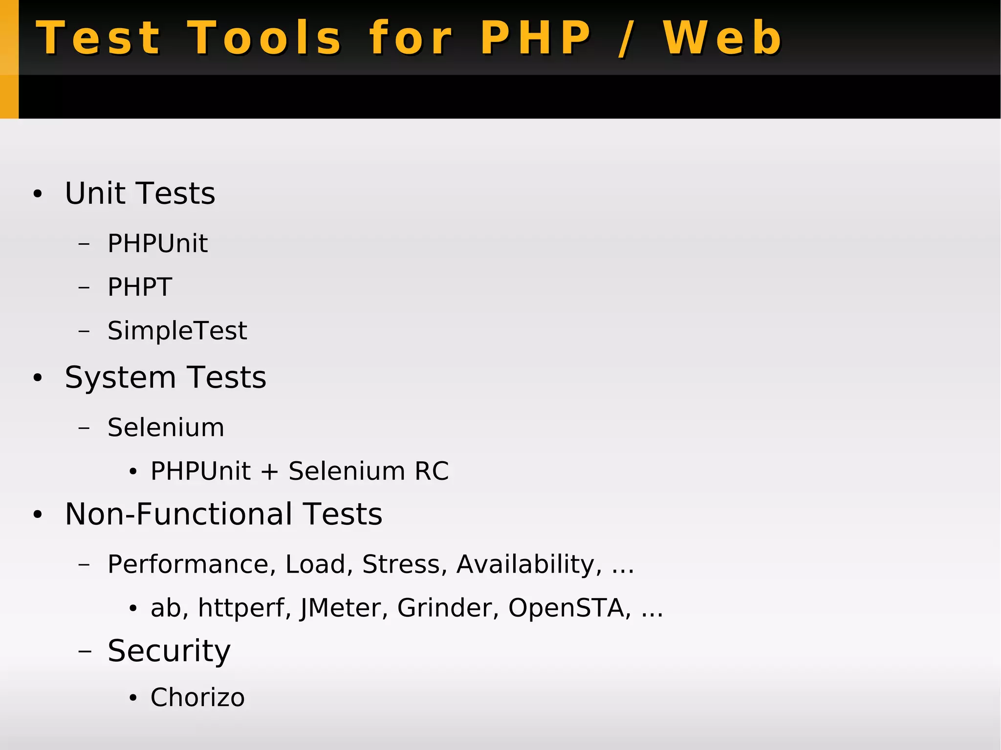 Quality Assurance in PHP projects - Sebastian Bergmann
