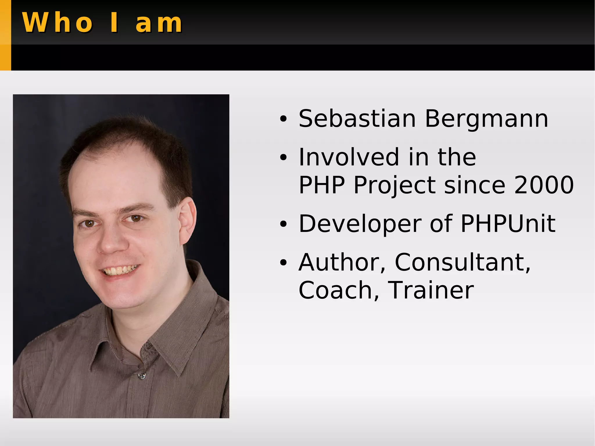 Quality Assurance in PHP projects - Sebastian Bergmann